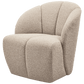 WOOOD Mojo draaifauteuil boucle beige melange