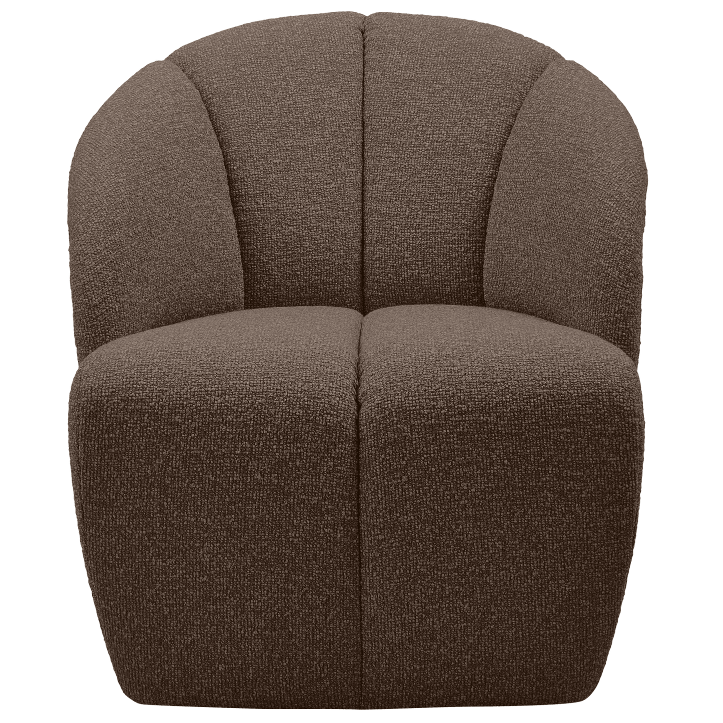 WOOOD Mojo draaifauteuil boucle bruin melange