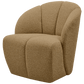 WOOOD Mojo draaifauteuil boucle geel/bruin melange