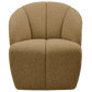 WOOOD Mojo draaifauteuil boucle geel/bruin melange