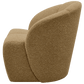 WOOOD Mojo draaifauteuil boucle geel/bruin melange