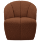 WOOOD Mojo draaifauteuil boucle roest bruin melange