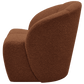 WOOOD Mojo draaifauteuil boucle roest bruin melange