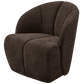 WOOOD Mojo draaifauteuil geweven ribstof bruin