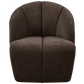 WOOOD Mojo draaifauteuil geweven ribstof bruin