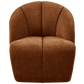 WOOOD Mojo draaifauteuil geweven ribstof roest bruin