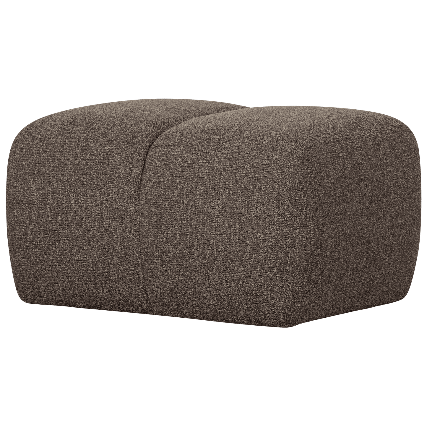 WOOOD Mojo poef 45x80x60cm boucle bruin melange