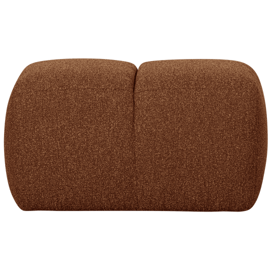 WOOOD Mojo poef 45x80x60cm boucle roest bruin melange