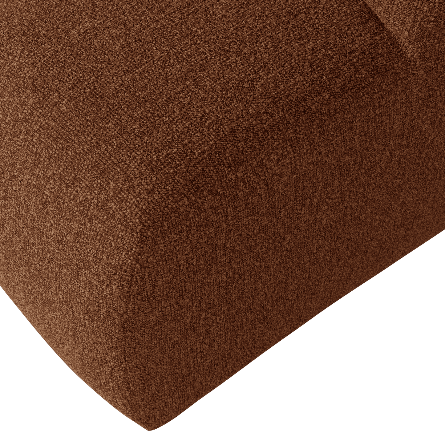 WOOOD Mojo poef 45x80x60cm boucle roest bruin melange