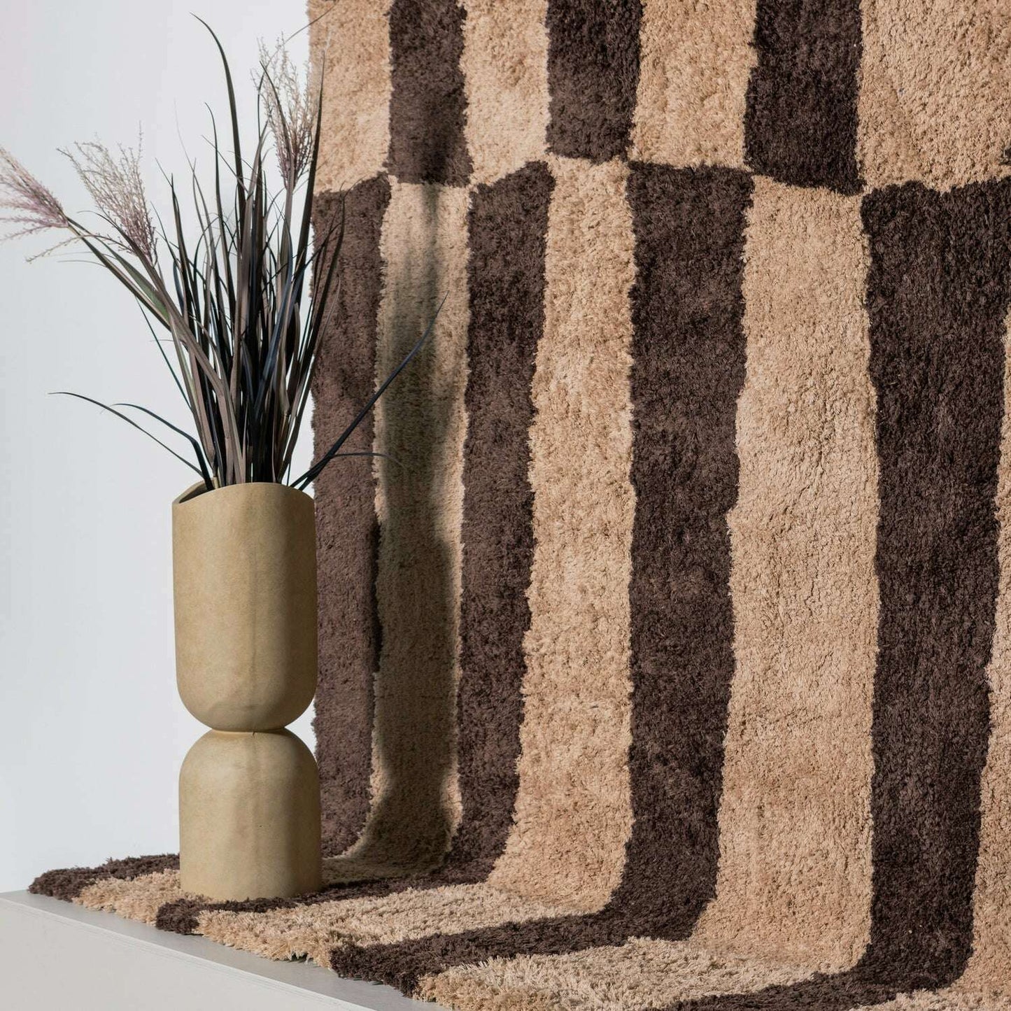 WOOOD Mosi vaas/plantenpot beige