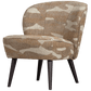 WOOOD Sara fauteuil geweven camouflage groen