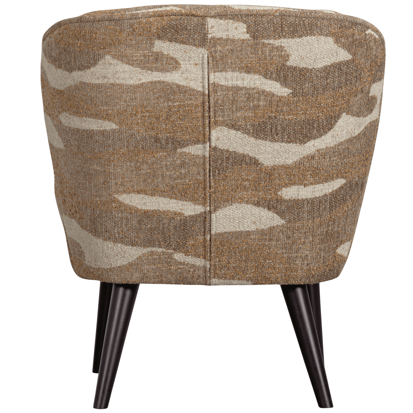 WOOOD Sara fauteuil geweven camouflage groen