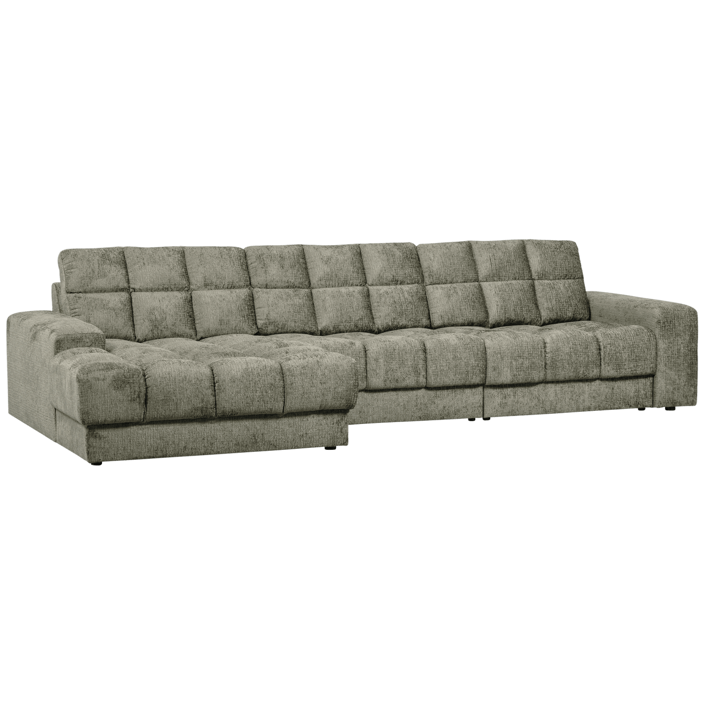 WOOOD Second Date chaise longue links structure velvet frost