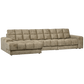 WOOOD Second Date chaise longue links structure velvet wheatfield