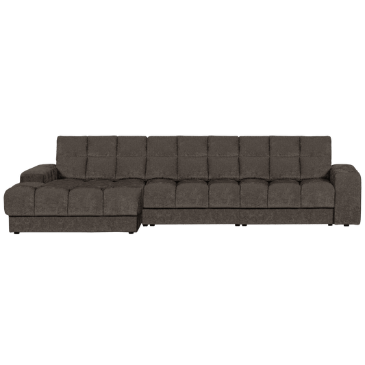 WOOOD Second Date chaise longue links vintage warm grijs