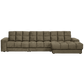 WOOOD Second Date chaise longue rechts structure velvet bonsai