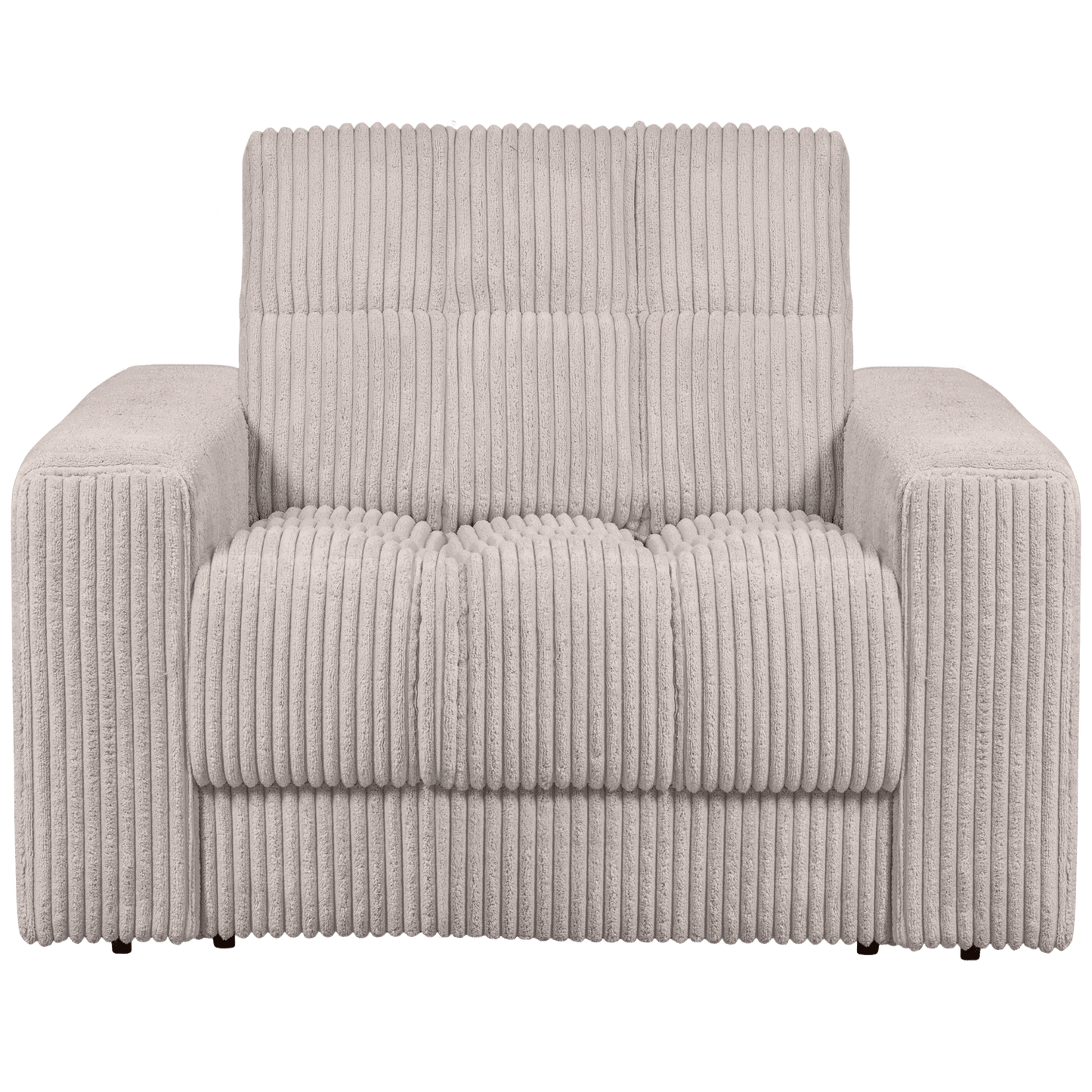 WOOOD Second Date fauteuil grove ribstof naturel