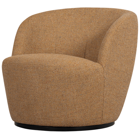 WOOOD Serra draaifauteuil melange stof curry