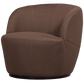 WOOOD Serra draaifauteuil mesh stof espresso