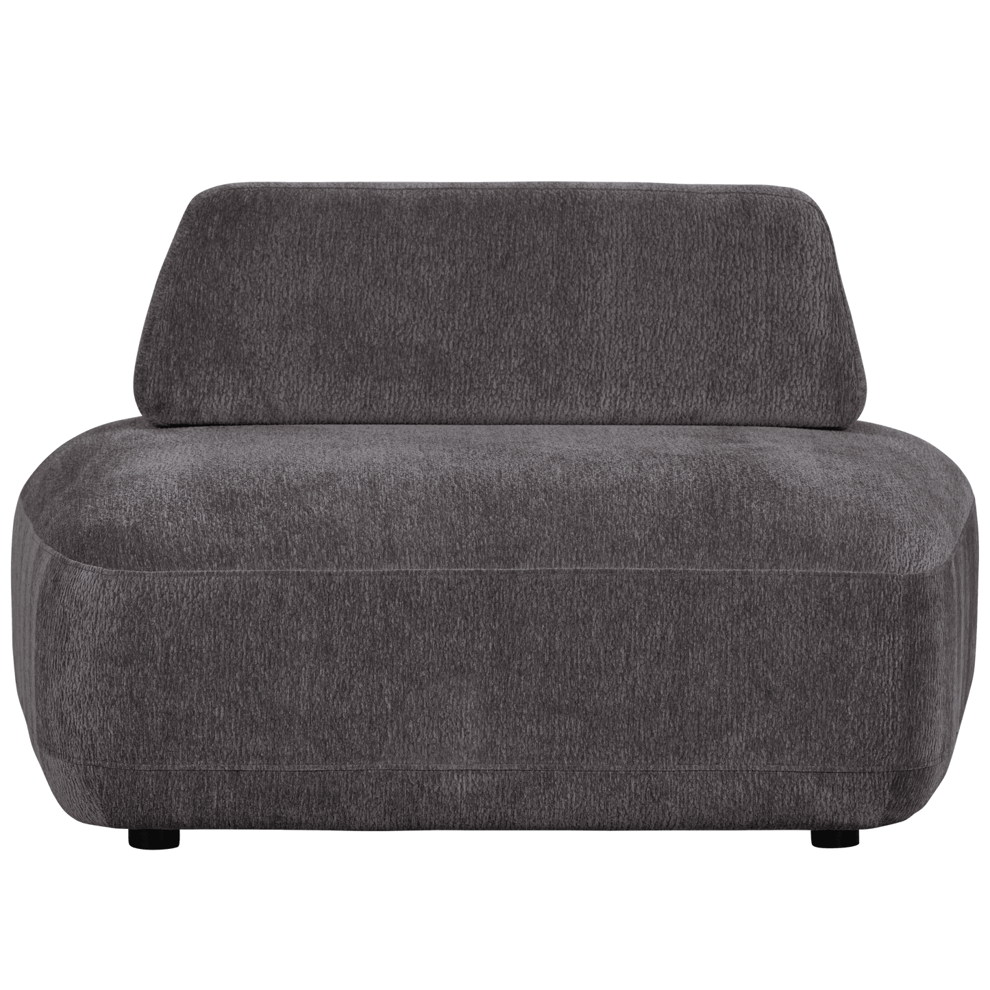 WOOOD Sterck fauteuil met verplaatsbare rugleuning charcoal