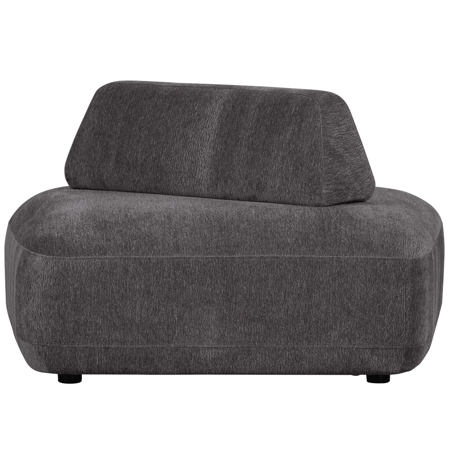 WOOOD Sterck fauteuil met verplaatsbare rugleuning charcoal