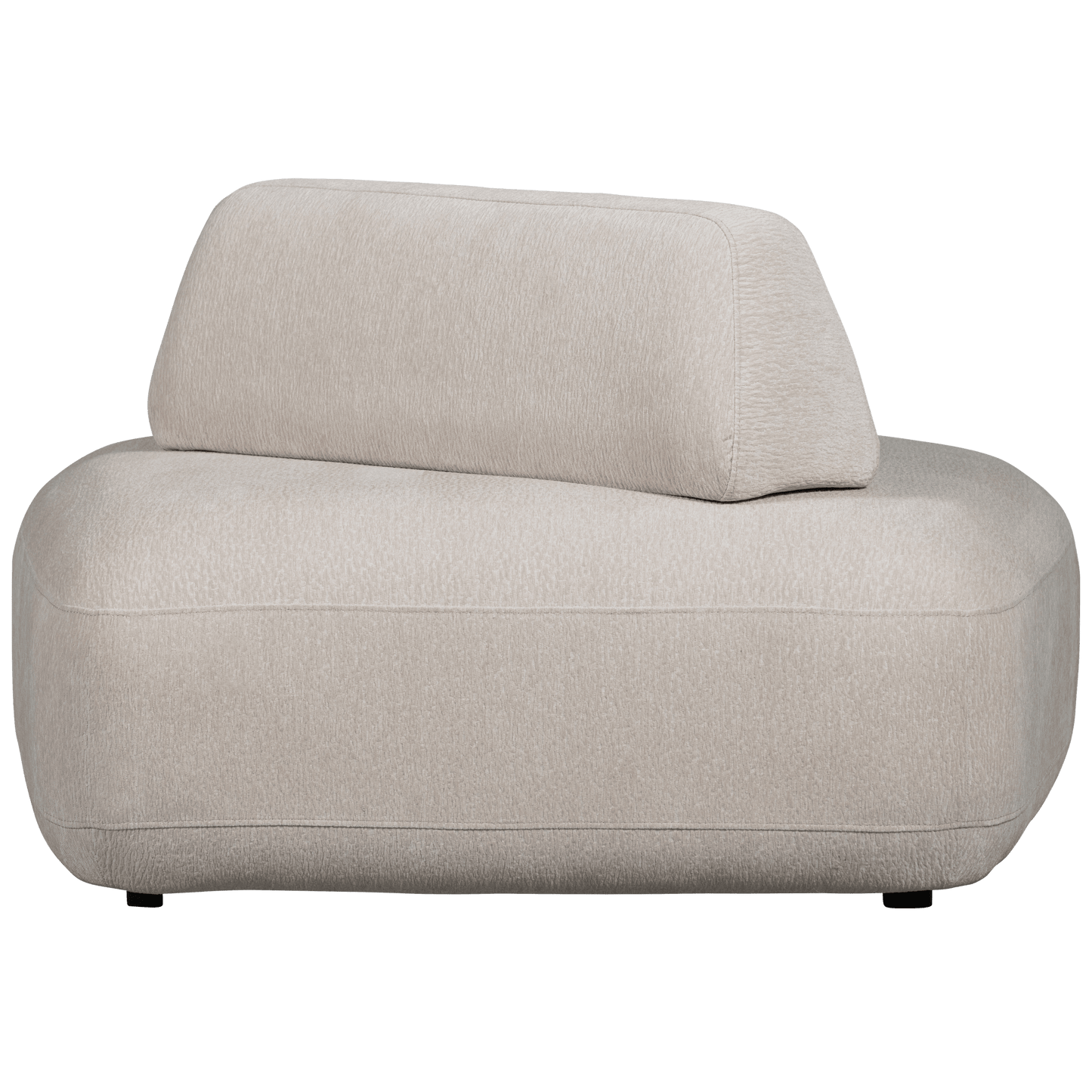 WOOOD Sterck fauteuil met verplaatsbare rugleuning zand