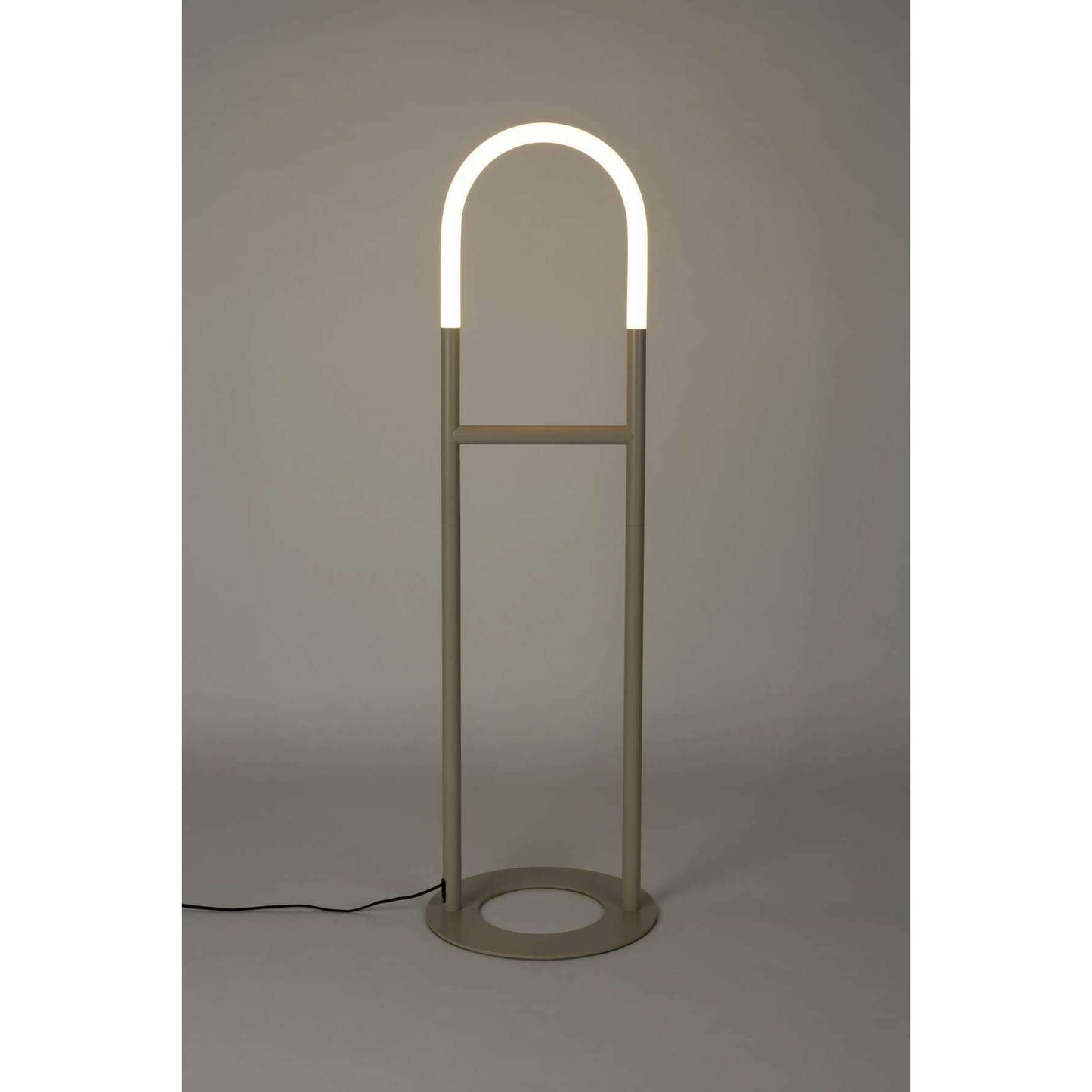 Zuiver Arch vloerlamp beige