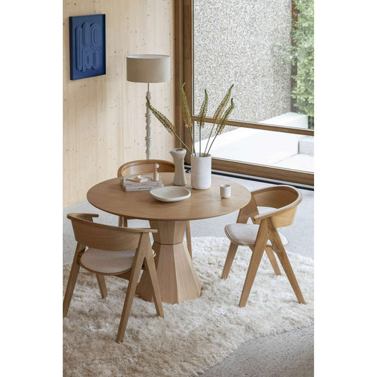 Zuiver Lotus eettafel rond naturel