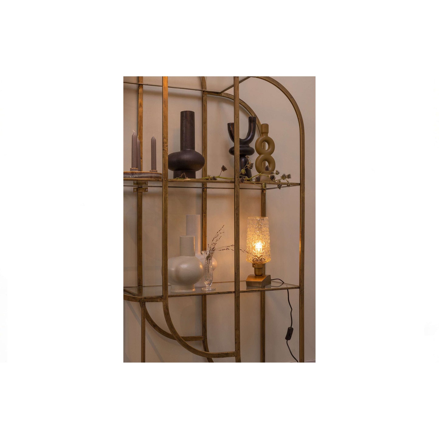 BePureHome Charge tafellamp antique brass