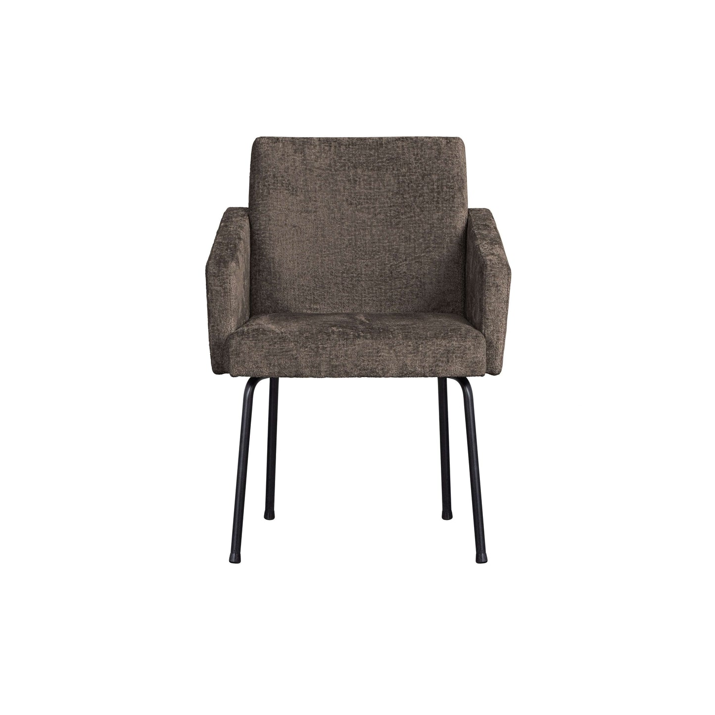 BePureHome Mount eetkamerstoel met armleuning grey/brown