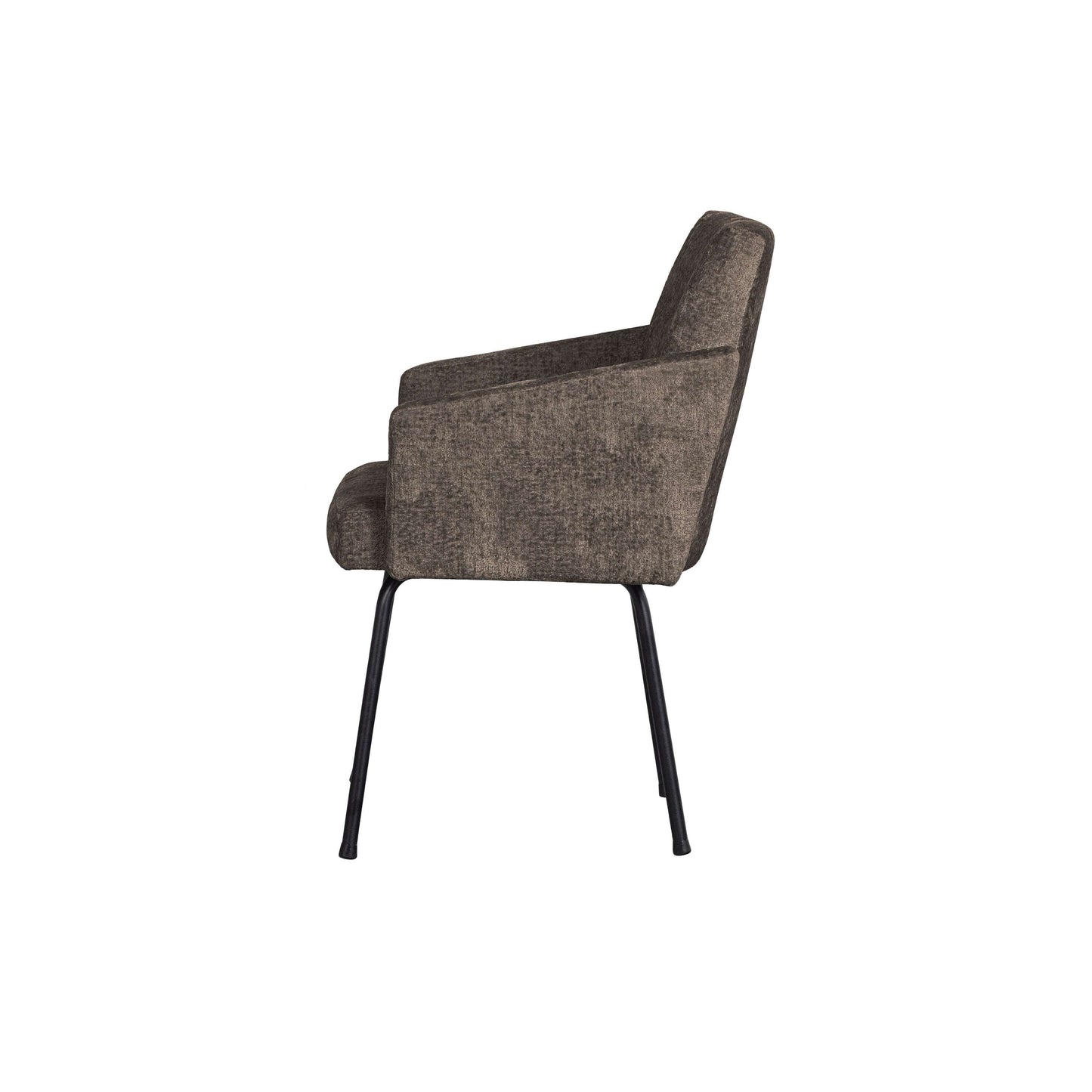 BePureHome Mount eetkamerstoel met armleuning grey/brown