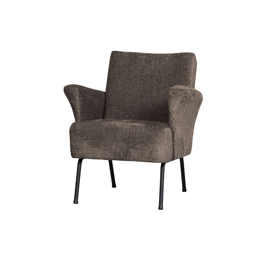 BePureHome Muse fauteuil grijs/bruin