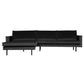 BePureHome Rodeo chaise longue links antraciet