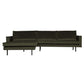 BePureHome Rodeo chaise longue links groen
