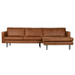 BePureHome Rodeo chaise longue rechts  bruin