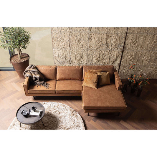 BePureHome Rodeo chaise longue rechts cognac