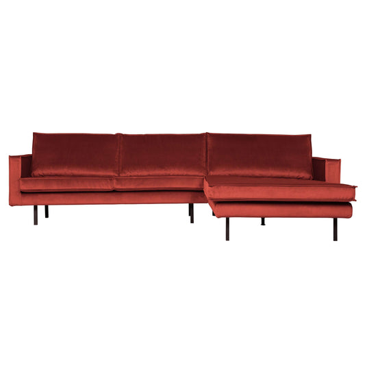 BePureHome Rodeo chaise longue rechts bruin