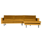 BePureHome Rodeo chaise longue rechts geel