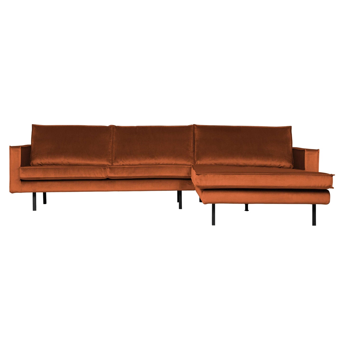 BePureHome Rodeo chaise longue rechts roest