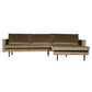BePureHome Rodeo chaise longue rechts taupe