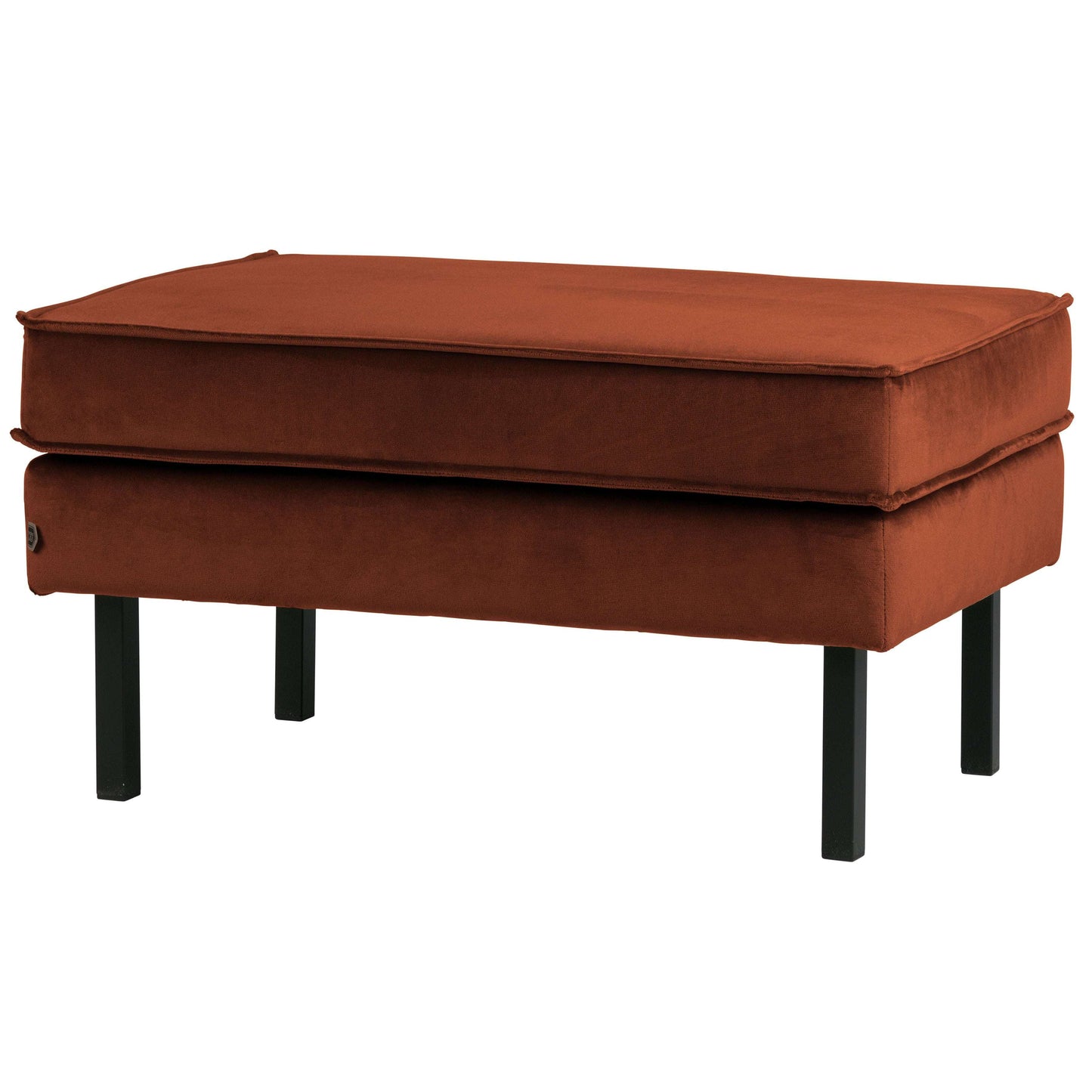 BePureHome Rodeo hocker velvet roest