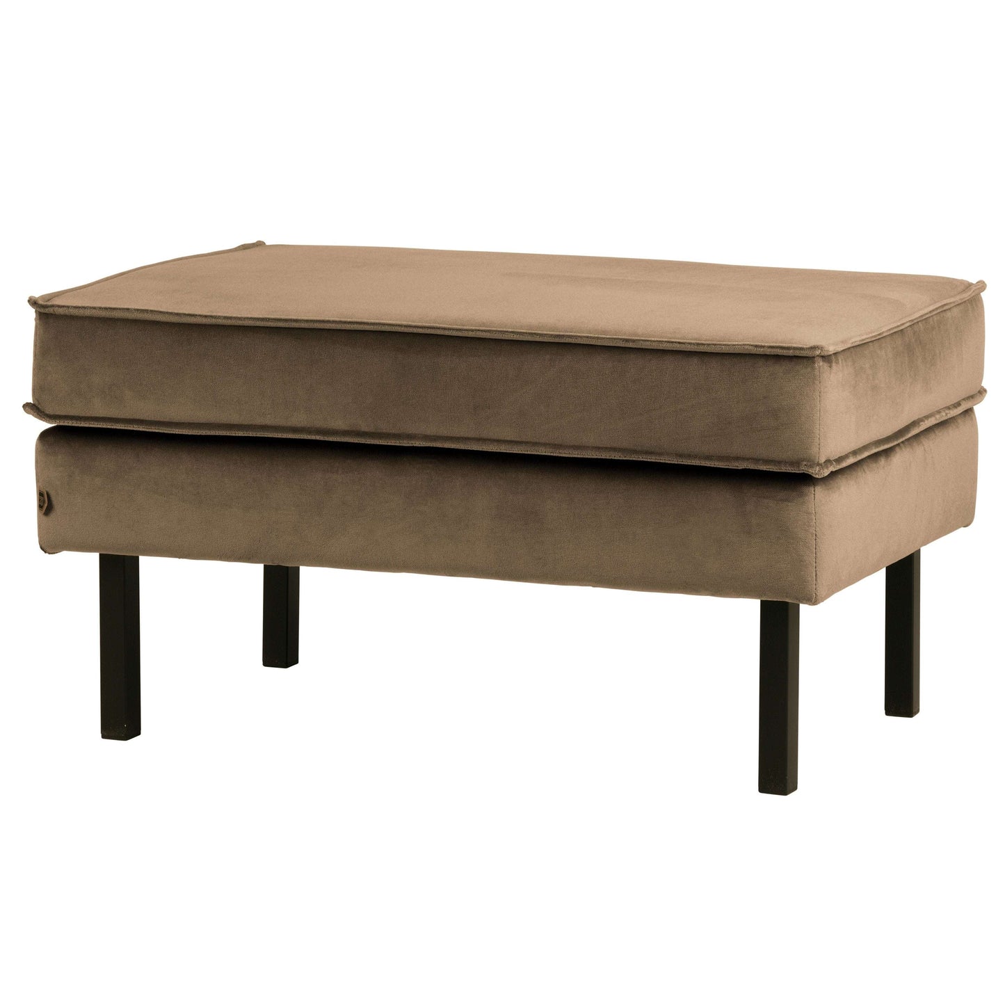 BePureHome Rodeo hocker velvet taupe