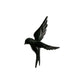 BePureHome Set van 4 - avaler vogel zwart