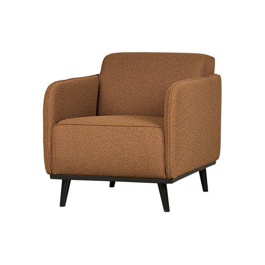 BePureHome Statement fauteuil met arm boucle bruin