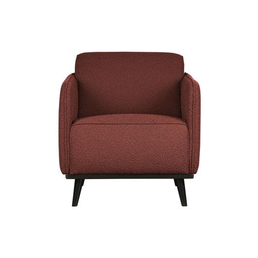 BePureHome Statement fauteuil met arm boucle bruin