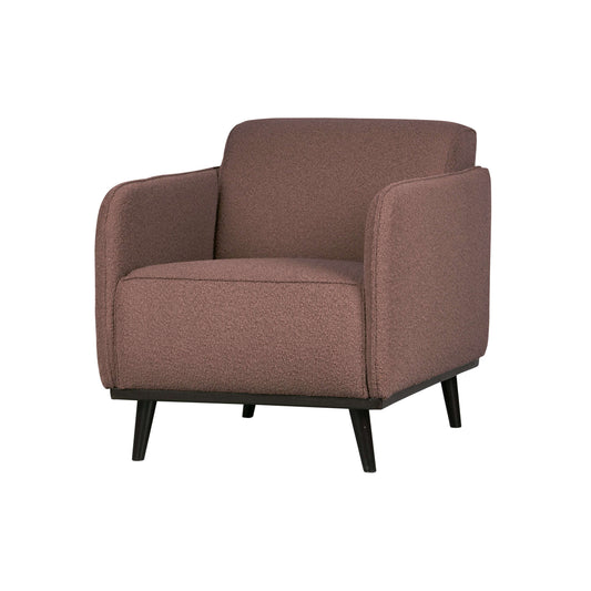 BePureHome Statement fauteuil met arm boucle bruin