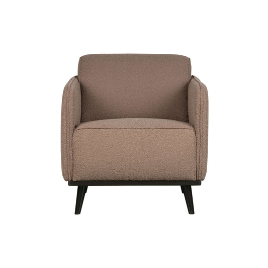 BePureHome Statement fauteuil met arm boucle nougat