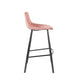 Dutchbone barstoel franky velvet oud roze 54 x 50 x 106 cm