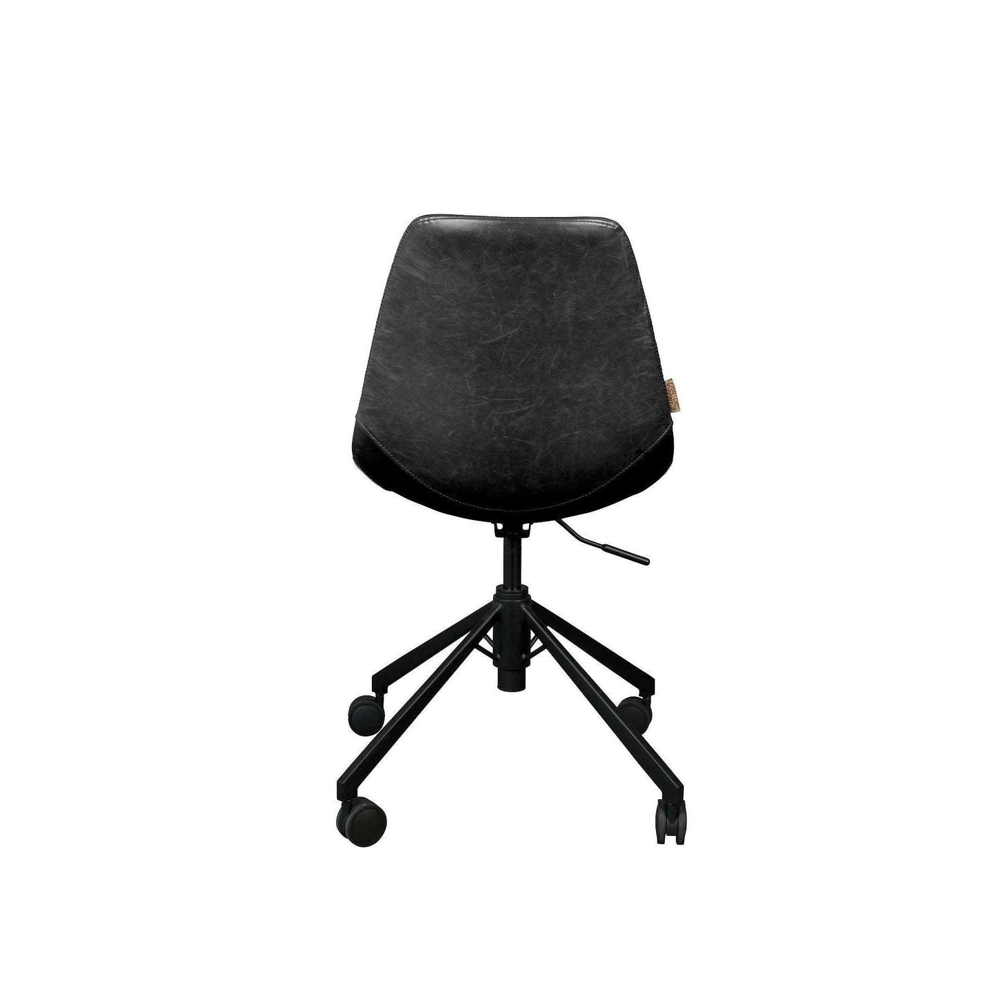 Dutchbone bureaustoel franky zwart 67,5 x 67,5 x 82 / 88,50 cm