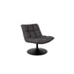 Dutchbone fauteuil bar donker grijs 81 x 66 x 78 cm